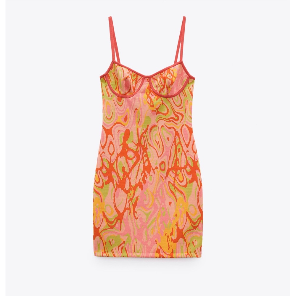 Jacquard dress zara NWT - Picture 4 of 5